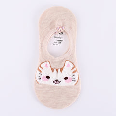 5 Pairs Soft Kitty Socks Boat Sock Pack Women's Stockings