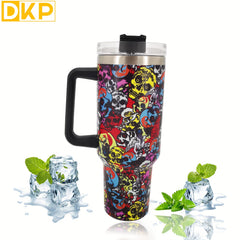 Skull Series 40oz Car Tumbler Vacuum Insulated Stainless Steel