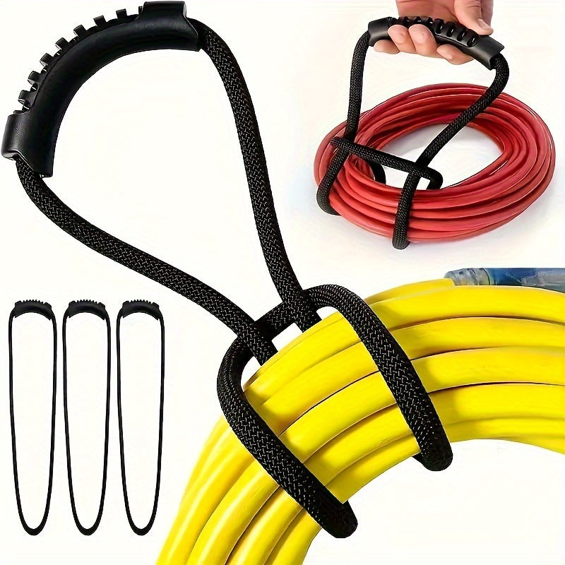 3pcs 24in Storage Strap With Handle Extension Cord Organizer