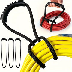 3pcs 24in Storage Strap With Handle Extension Cord Organizer