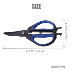 ATISEN Stainless Steel Fishing Shears for Maw Bottles Line Shrimp