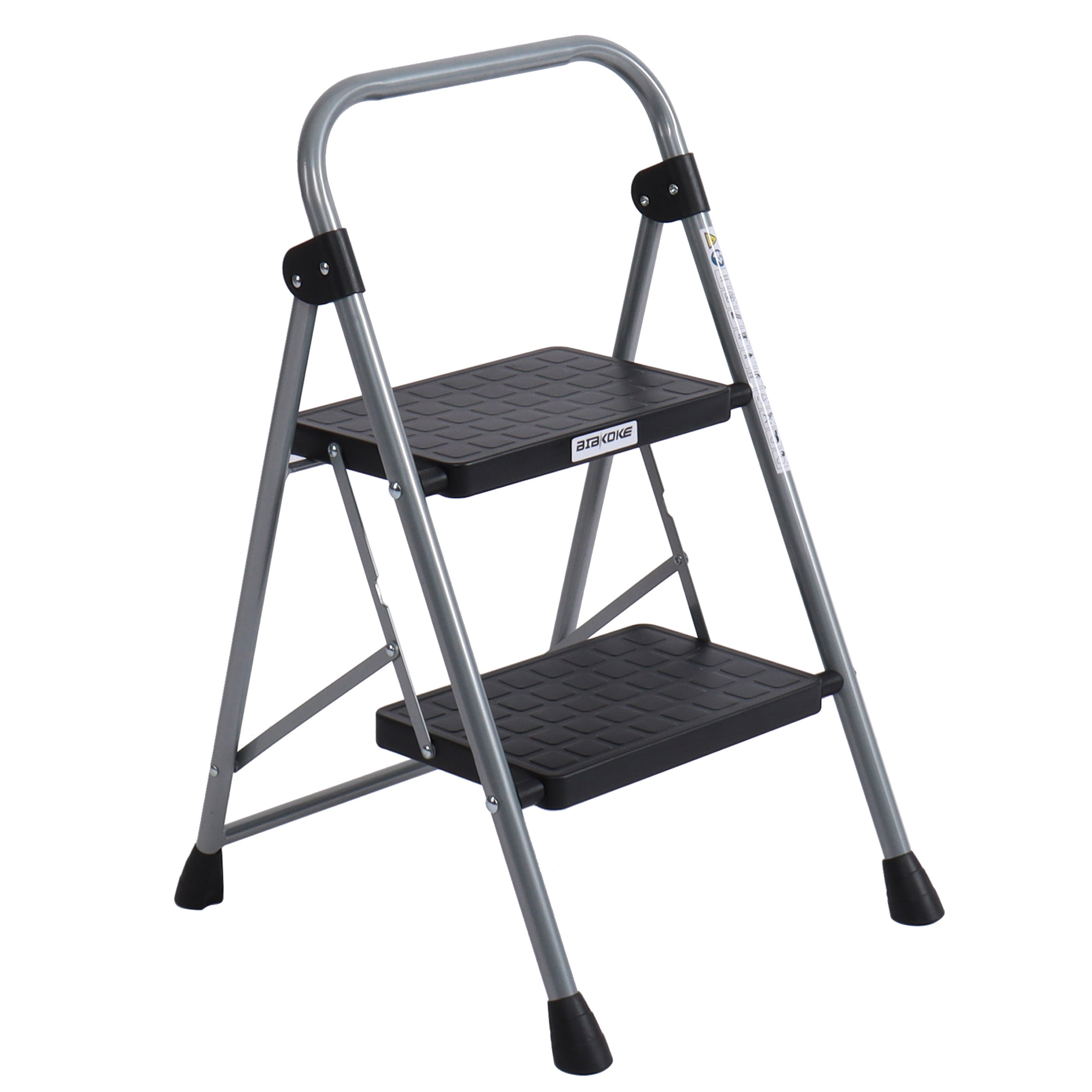 2 Step Folding Step Stool Non Slip Rubber Lightweight Sturdy Durable Step Ladder
