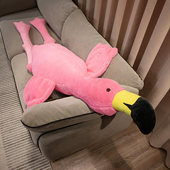 Giant Flamingo Plush Toy Soft & Pink Stuffed Animal Cuddly Home Decor