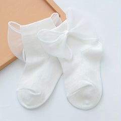 Baby Lace Socks Bow Knot Cotton Blend for Girls