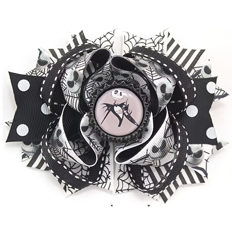 The Nightmare Before Christmas Bow Movie Hairpin Halloween Christmas Gift