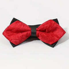Boys Flower Pattern Bow Tie Dance Party Decorative Accessory