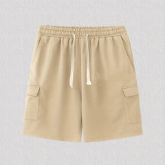 Men's Drawstring Waist Cargo Shorts for Summer Outdoor
