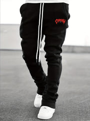 Men's Patterned Flare Drawstring Pants