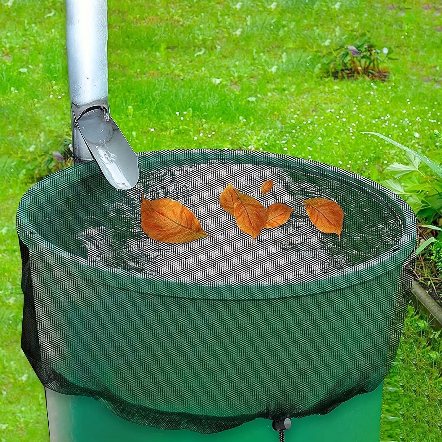 Outdoor Insect Net Bucket Screen Rain Barrel Filter