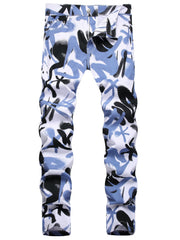 Slim Fit Street Style Stretch Denim Jeans Men