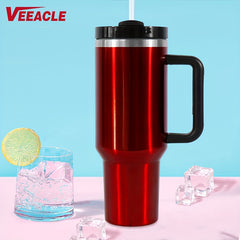 40oz Stainless Steel Sports Water Bottles with Straws and Lids