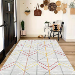 Modern Geometric Carpet Floor Mat Soft Non Slip Area Rugs for Living Bedroom