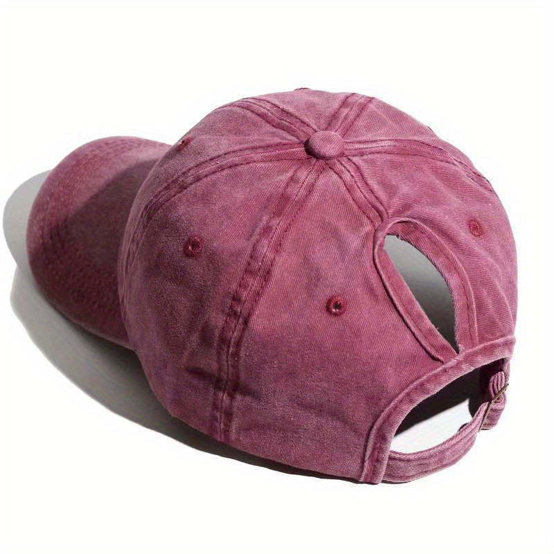 High Ponytail Sun Protection Hat Topless Baseball Cap