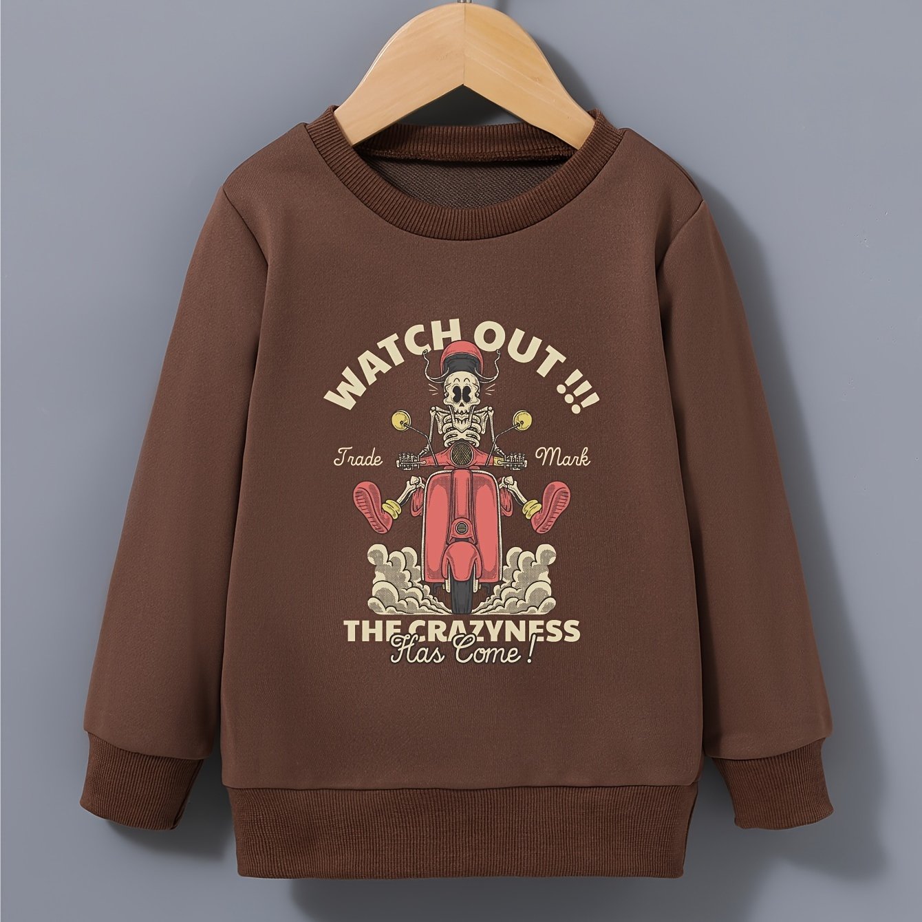 Halloween Kid's Sweatshirt Long Sleeve Top Crew Neck Pullover