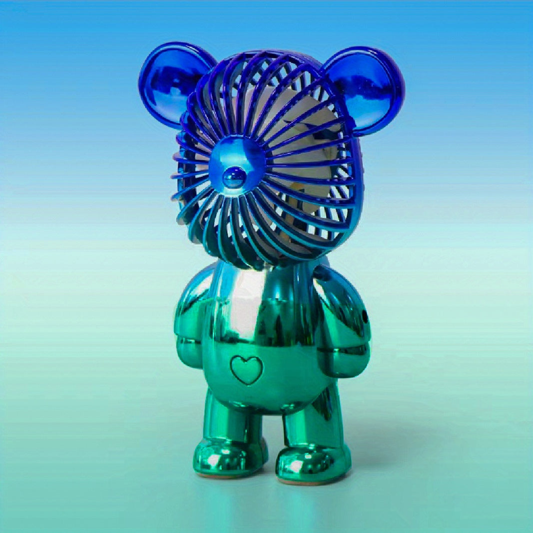 Bear Portable Fan Ultra Quiet Strong Wind 3 Speed Adjustable USB Powered Fan