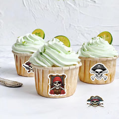 500 Pirate Stickers Roll Waterproof Vinyl Fun Skeleton Designs Party Favors
