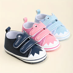 Cheerful Cartoon Sneakers for Baby Boys Lightweight Non Slip Shoes