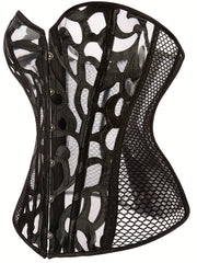 Fishnet Strapless Corset Bustier Body Shaper Women's Lingerie