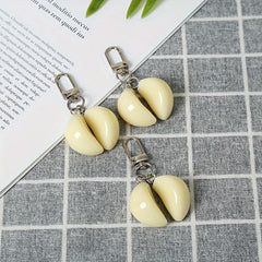 Creative Garlic Keychain Funny Food Pendant Ornament