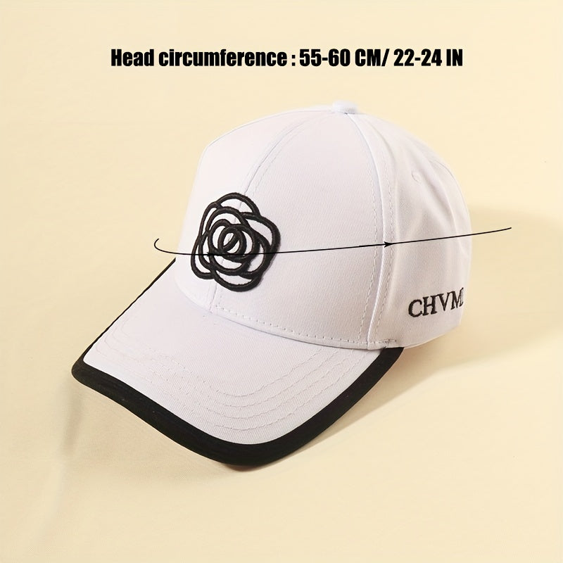 Small Flower 3D Hard Top Baseball Cap