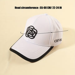 Small Flower 3D Hard Top Baseball Cap