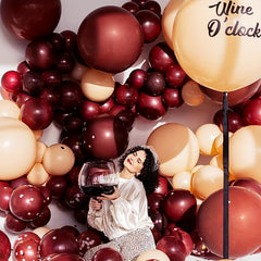 60pcs 30 Burgundy Latex Party Balloons 48cm Wine Red Balloons