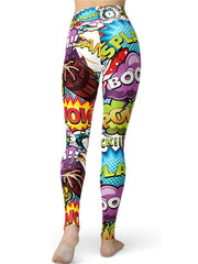 Women's Cartoon Print Leggings High Waist Fitness Pants