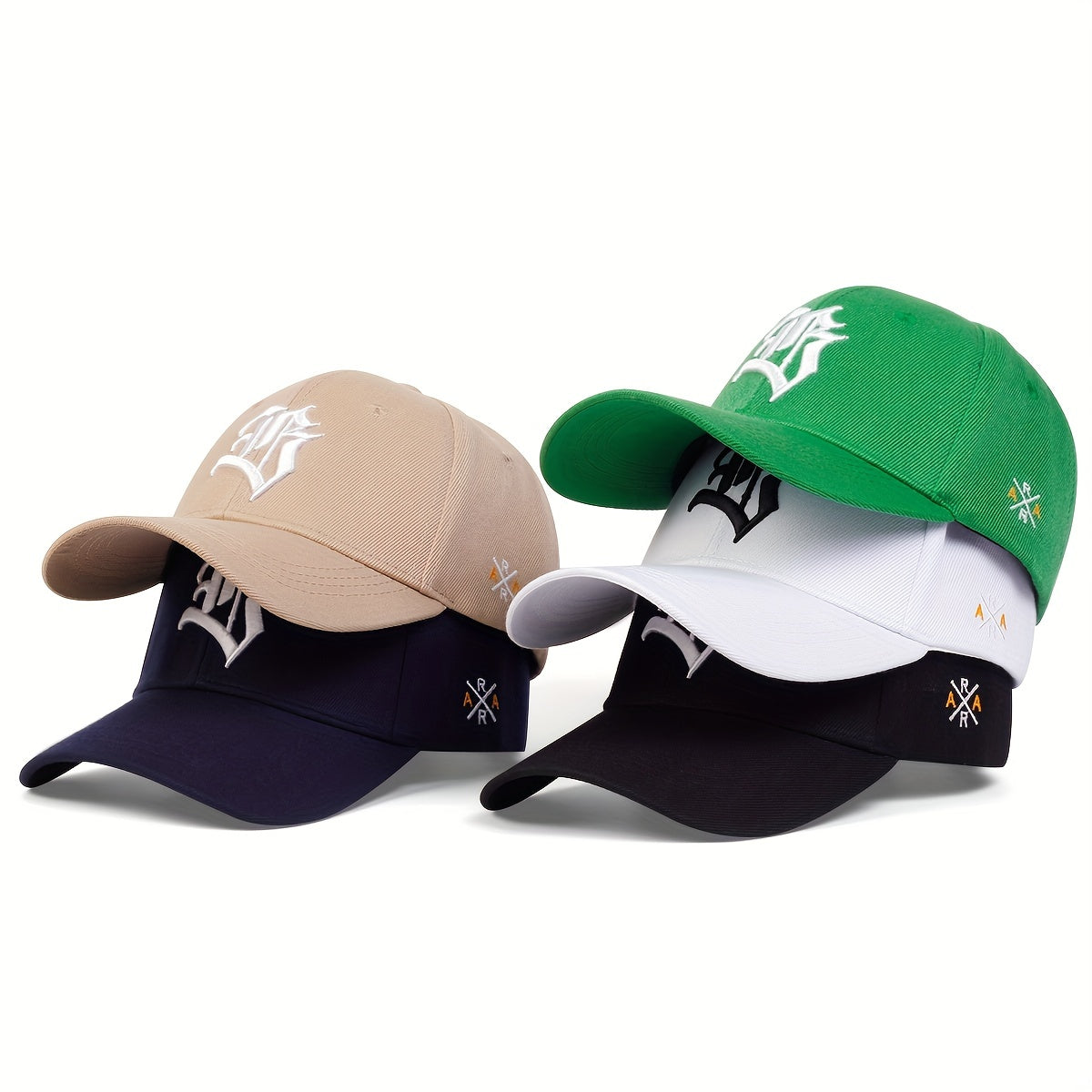 Men's Gothic Letter Baseball Cap Adjustable Casual Style Hat