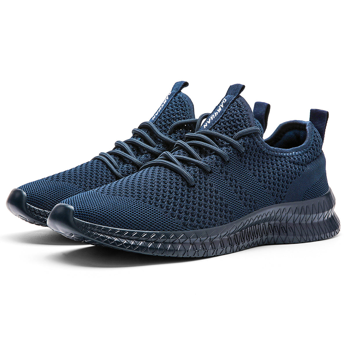 Men's Knit Non Slip Lace Up Casual Shoes Breathable Anti Odor Sneakers
