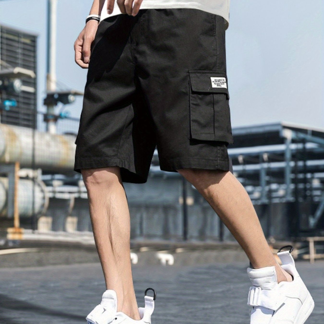 Men's Cargo Shorts with Flap Pockets