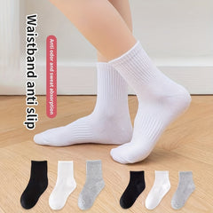 3 Pairs Boys Casual Short Crew Socks for Kids