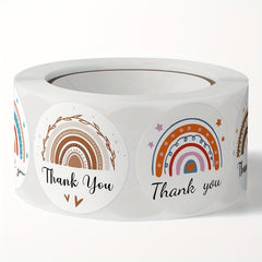 500pcs Rainbow Thank You Stickers for Wedding Birthday Party DIY Craft Decor