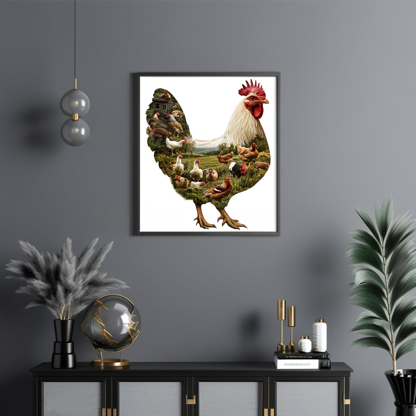 Wooden Puzzle Farm Chicken Trio Vibrant Mixed Colors Brain Stimulation Focus