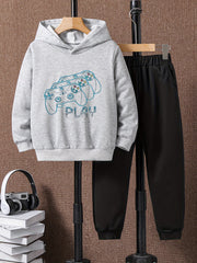 Game Controller 2pcs Boys Kids Hoodie & Sweatpants Set