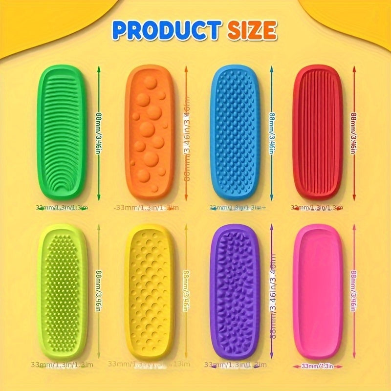 Silicone Sensory Fidget Toys for Adults Colorful Textured Relax Toys