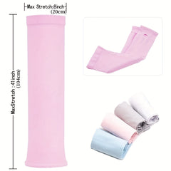 UV Protection Cooling Arm Sleeves w/ Thumb Hole for Running Cycling Biking