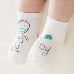 Baby Cartoon Socks Cotton Non-slip Ankle Socks Boys Girls