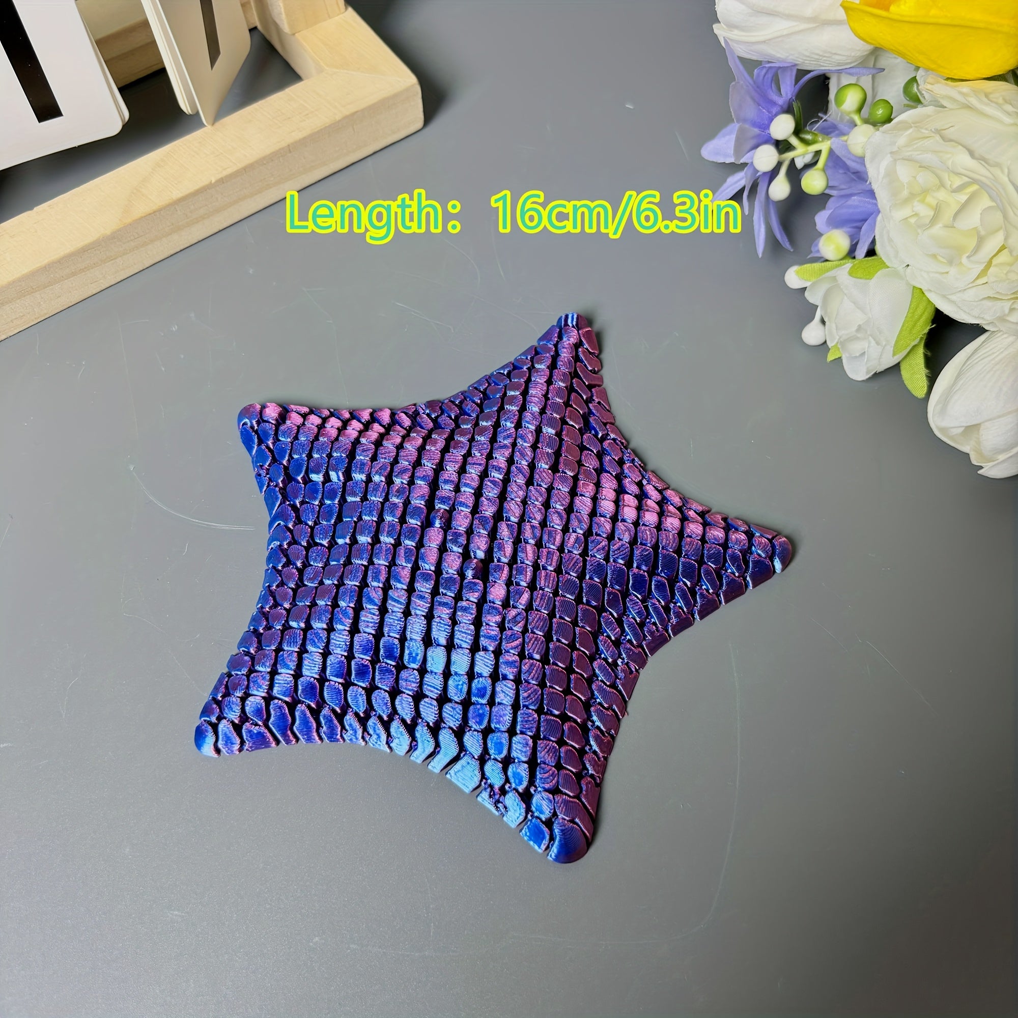 Movable Starfish Model Soft Body Stress Relief 3D Crafts Year of The Snake Gift
