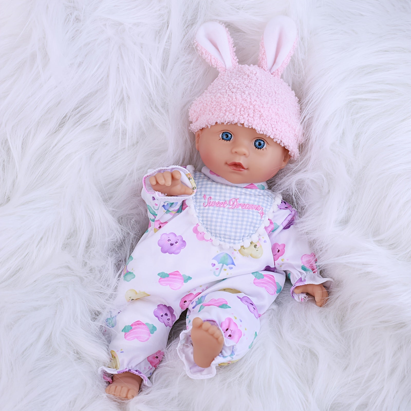 Realistic Chick Style Reborn Baby Doll with Soft Body & Clothes Set