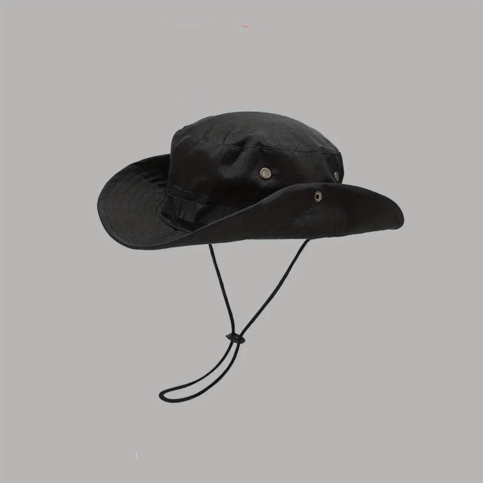 Unisex Sunshade Bucket Hat with Drawstring for Outdoor Travel