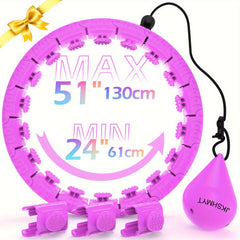 JKSHMYT Weighted Exercise Circle 51in Fitness Hoop Equipment Women