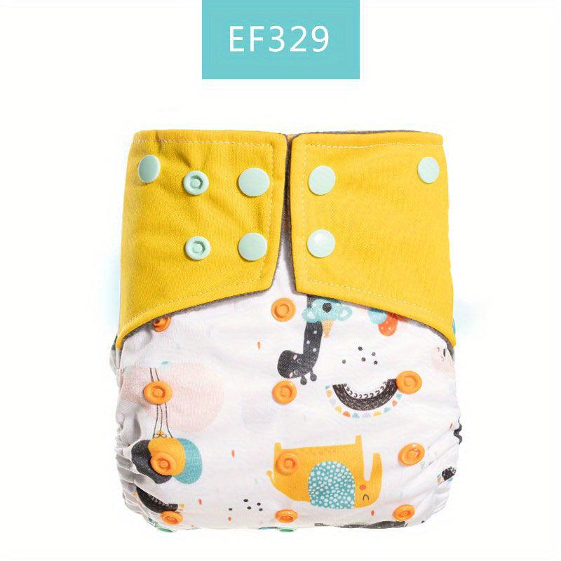Waterproof Bamboo Charcoal Baby Cloth Diaper Adjustable Nappy