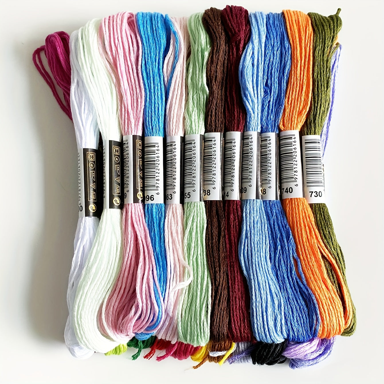 24pcs 24 Colors Cross Stitch Embroidery Thread Set
