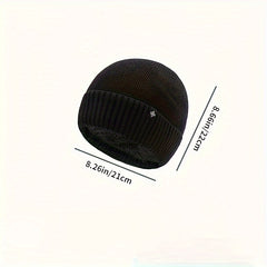 Winter Knit Hat Velvet Ski Hat Ear Protection Men Women Warm Thickened