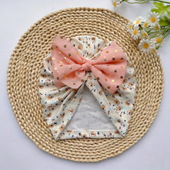 Soft Elastic Baby Print Bow Hat Kids Accessories