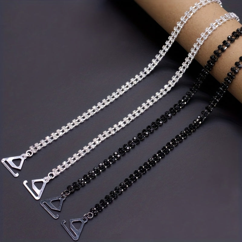 Rhinestone Bra Shoulder Straps Invisible Adjustable Underwear Straps