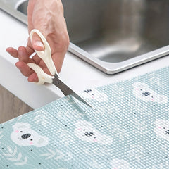 Daisy Printed Shelf Liner Non Adhesive Waterproof Stain Proof Washable