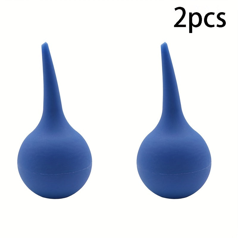 2pcs Lab Ear Washing Suction Balls 90ml Handheld Light Bulb Syringe