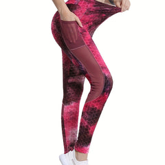Tie Dye Yoga Leggings High Waist Running Exercise Jogger Workout Tight Pants