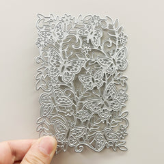 1pc Butterfly Background Cutting Die DIY Metal Embossing Scrapbooking Die